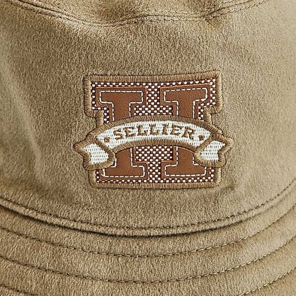 HERMES BEIGE HARPER H SELLIER CASHMERE BUCKET HAT (56) - Picture 9 of 9